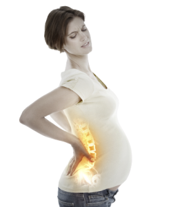 Pregnant lady with low back pain